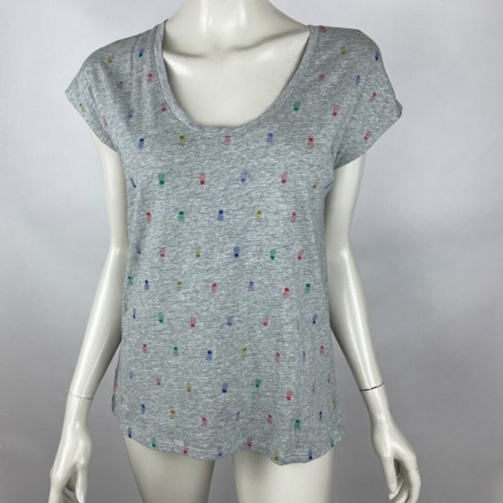 Boden‎ Pineapple Tee Shirt Women S NWT Round Neck Short Sleeve Stretch Cotton